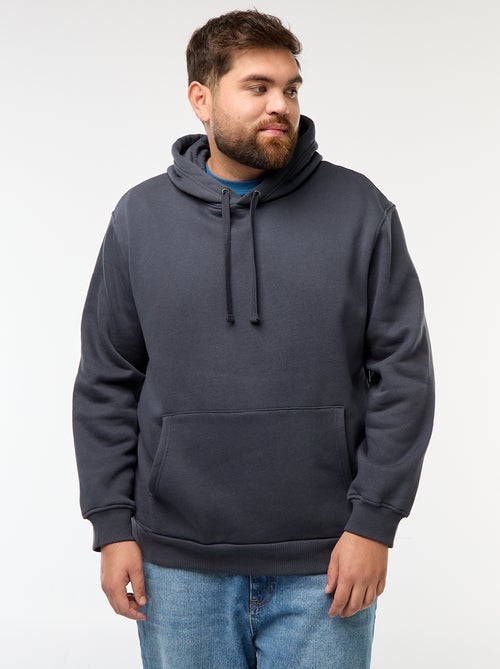 Sudadera de felpa con capucha y bolsillo canguro - Kiabi