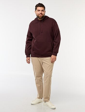 Sudadera de felpa con capucha y bolsillo canguro