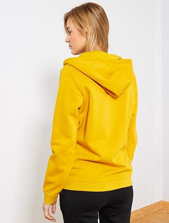 Sudadera de felpa con cremallera y capucha - Kiabi