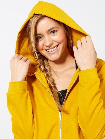 Sudadera de felpa con cremallera y capucha - Kiabi