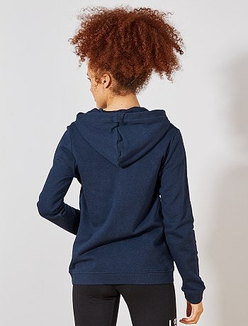 Sudadera de felpa con cremallera y capucha - Kiabi