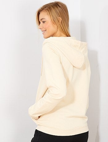 Sudadera de felpa con cremallera y capucha - Kiabi