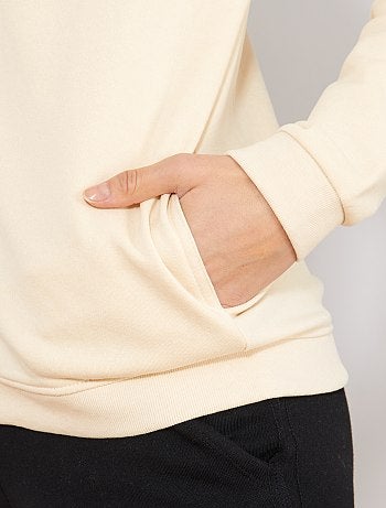 Sudadera de felpa con cremallera y capucha - Kiabi