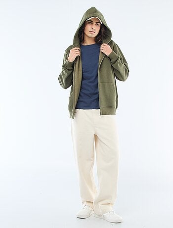 Sudadera de felpa con cremallera y capucha