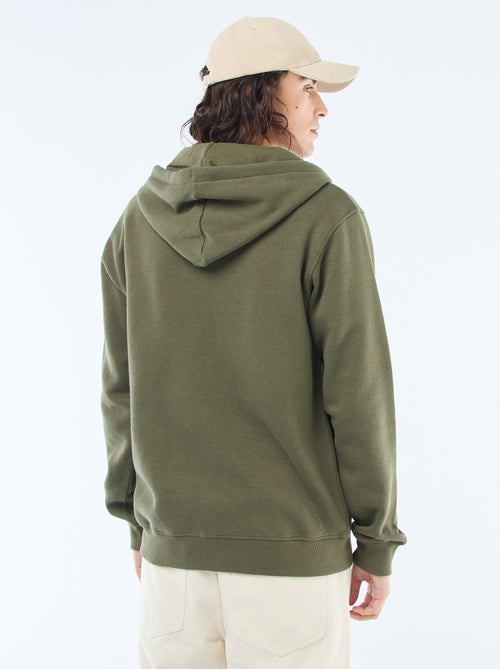 Sudadera de felpa con cremallera y capucha - Kiabi