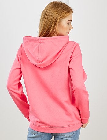 Sudadera de felpa con cremallera y capucha - Kiabi