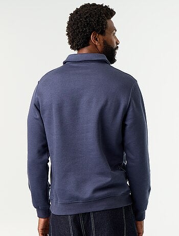 Sudadera de felpa con cuello polo