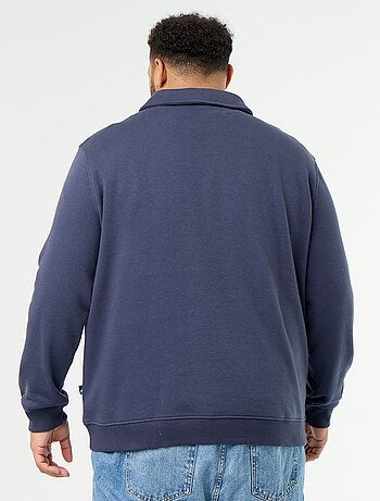Sudadera de felpa con cuello polo