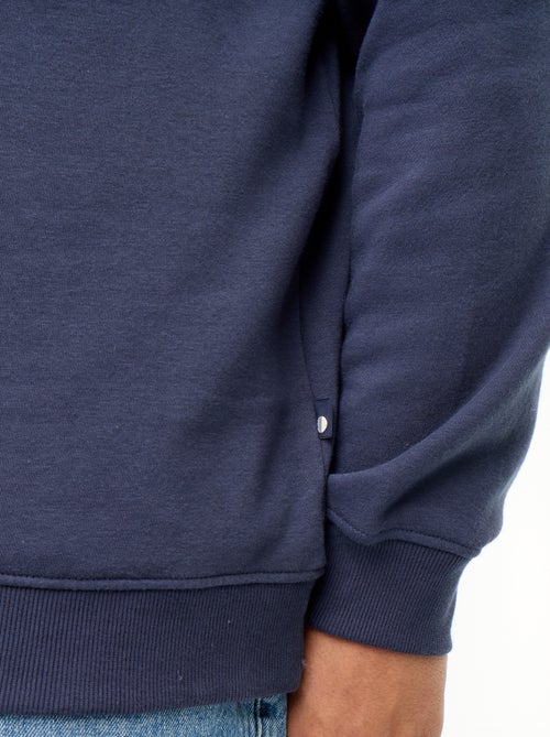 Sudadera de felpa con cuello polo - Kiabi