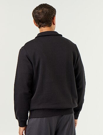 Sudadera de felpa con cuello polo