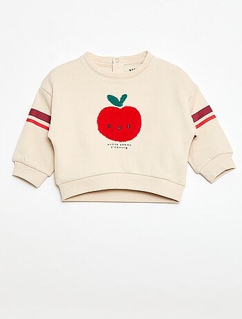 Sudadera de felpa con diseño