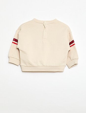 Sudadera de felpa con diseño