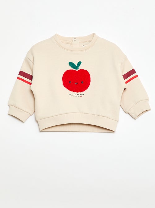 Sudadera de felpa con diseño - Kiabi