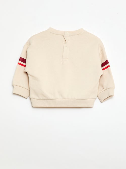 Sudadera de felpa con diseño - Kiabi