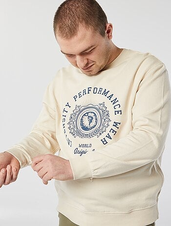 Sudadera de felpa con estampado - colección fácil de poner