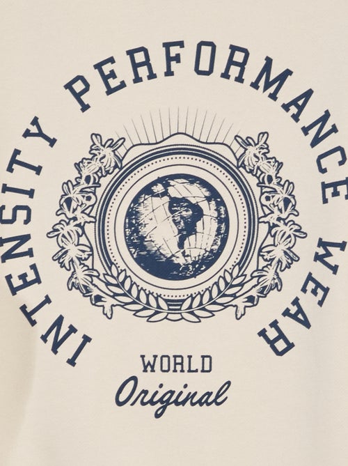 Sudadera de felpa con estampado - colección fácil de poner - Kiabi