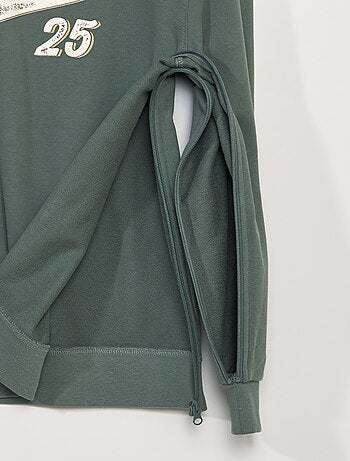 Sudadera de felpa con estampado - colección fácil de poner