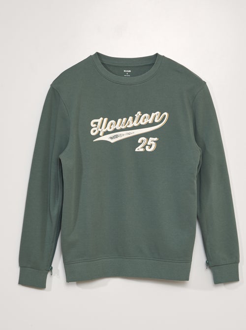 Sudadera de felpa con estampado - colección fácil de poner - Kiabi