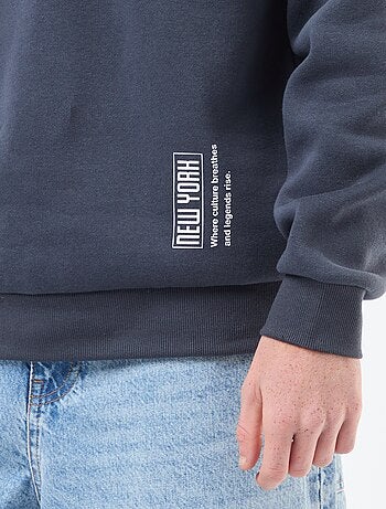 Sudadera de felpa con estampado