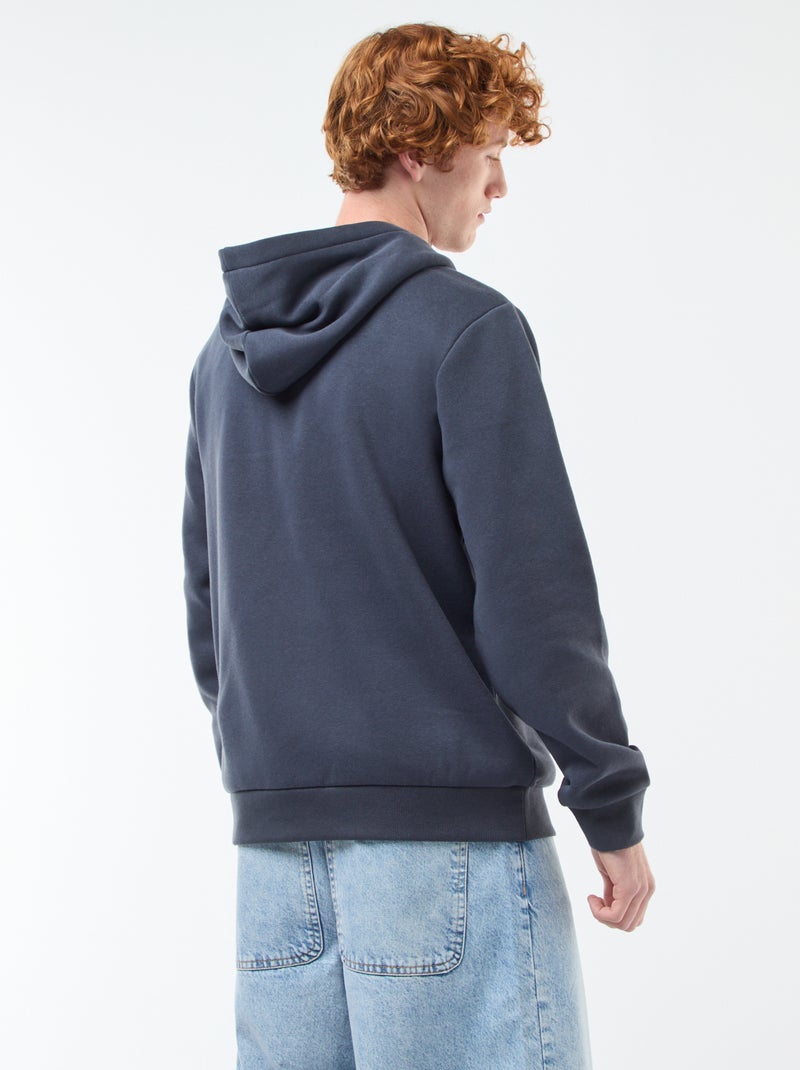 Sudadera de felpa con estampado Azul - Kiabi