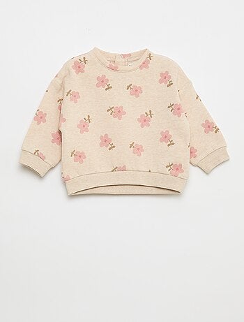 Sudadera de felpa con motivo