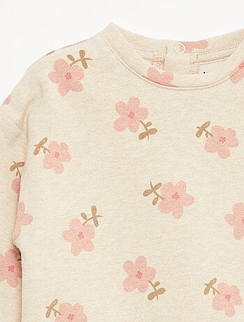 Sudadera de felpa con motivo