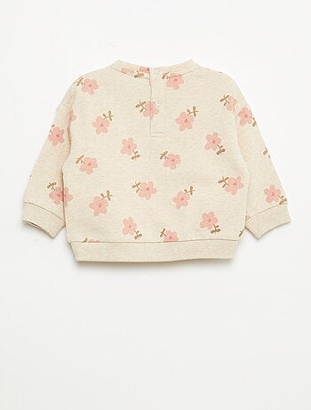 Sudadera de felpa con motivo