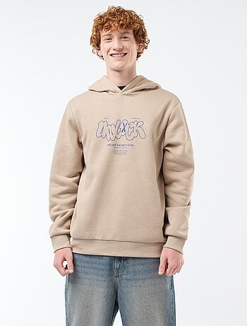 Sudadera de felpa con estampado