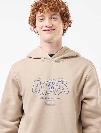 Sudadera de felpa con estampado