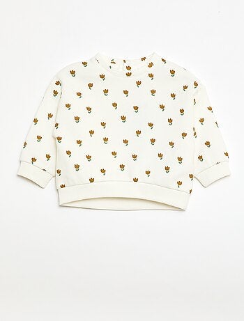 Sudadera de felpa con estampado