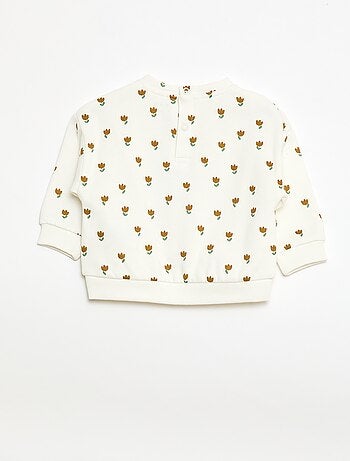 Sudadera de felpa con estampado