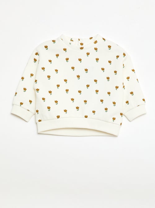 Sudadera de felpa con estampado - Kiabi