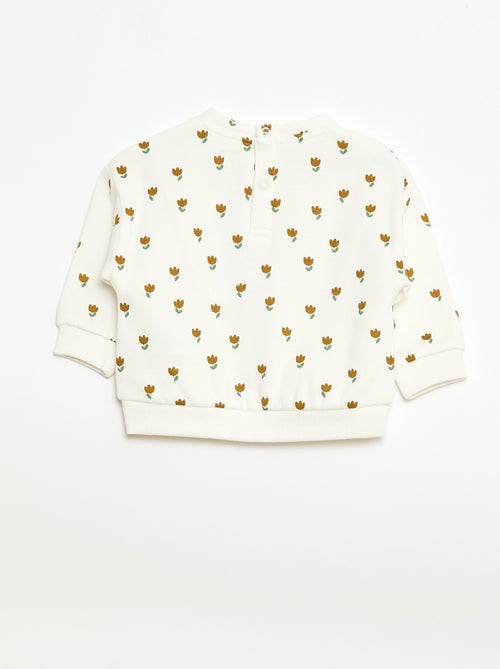 Sudadera de felpa con estampado - Kiabi
