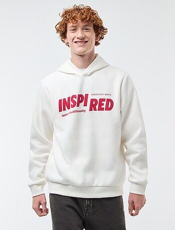 Sudadera de felpa con estampado