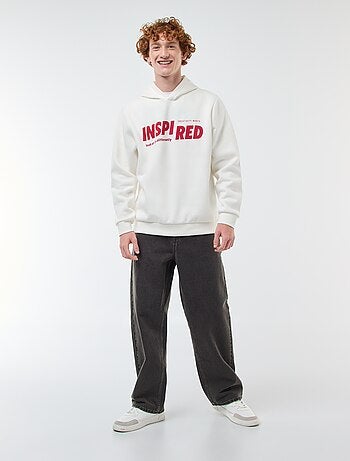 Sudadera de felpa con estampado