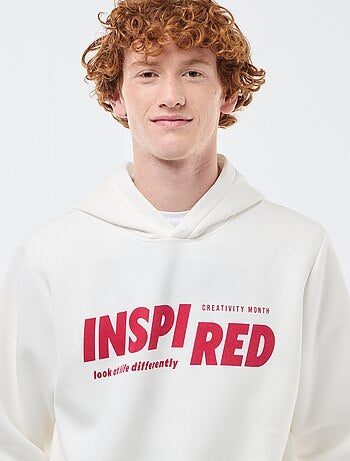 Sudadera de felpa con estampado