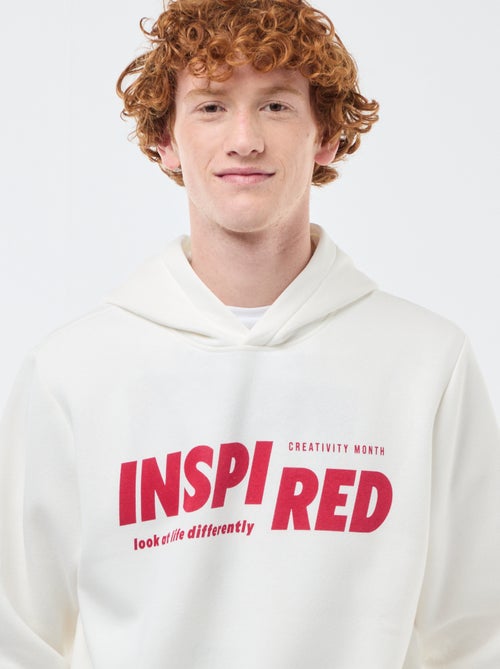 Sudadera de felpa con estampado - Kiabi