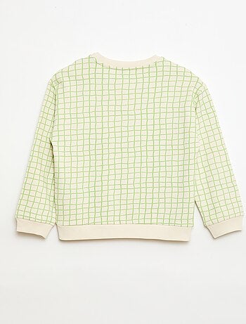 Sudadera de felpa con estampado