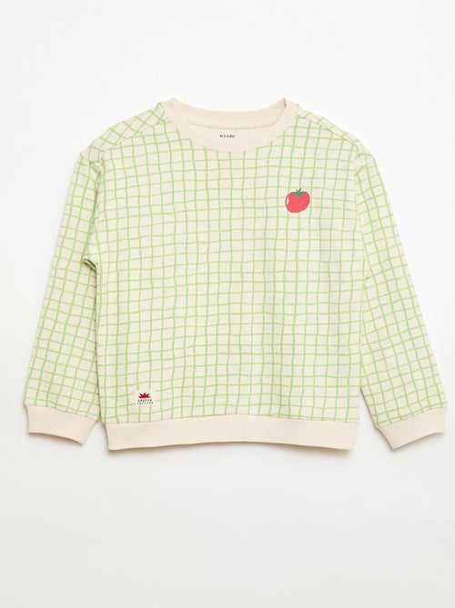 Sudadera de felpa con estampado - Kiabi