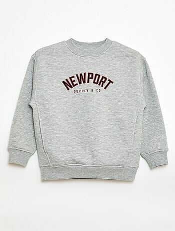 Sudadera de felpa con estampado de terciopelo