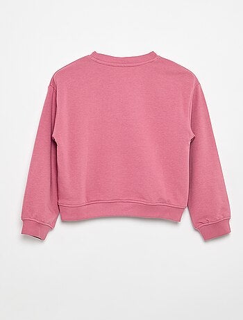 Sudadera de felpa con estampado en el pecho