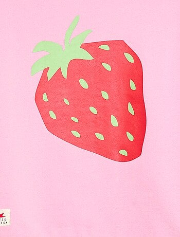 Sudadera de felpa con estampado frontal