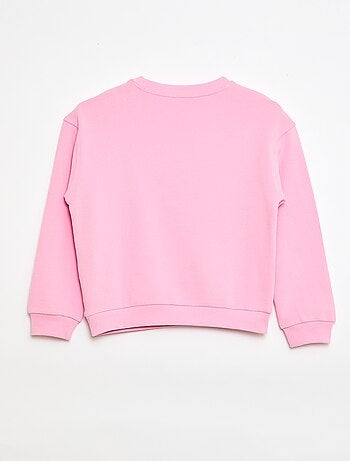 Sudadera de felpa con estampado frontal