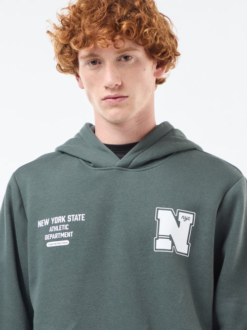 Sudadera de felpa con estampado - Kiabi