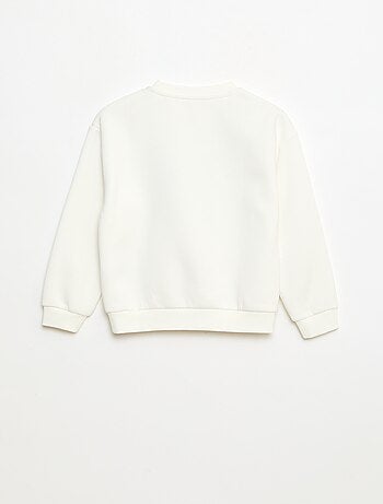 Sudadera de felpa con estampado navideño