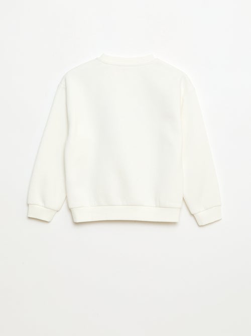 Sudadera de felpa con estampado navideño - Kiabi