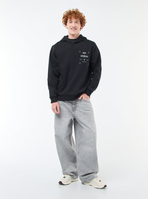 Sudadera de felpa con estampado - Kiabi