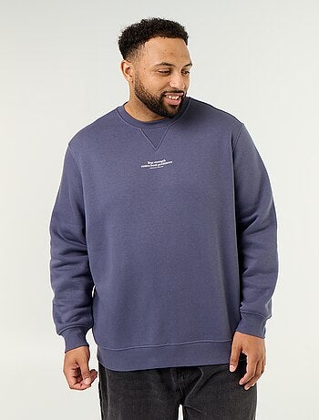 Sudadera de felpa con inscripción