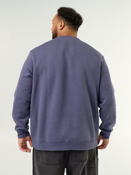Sudadera de felpa con inscripción - Kiabi