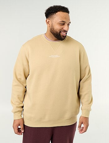 Sudadera de felpa con inscripción